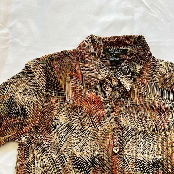 Y2K Gold Glam Button Up Blouse • Size Petite/Small 🌟 - Picture 4 of 4